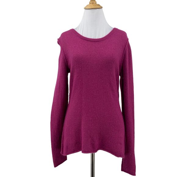 Escada Sport Sweater Women M Medium Geranium Crew Neck Knit Viscose Wool Blend - Picture 1 of 12